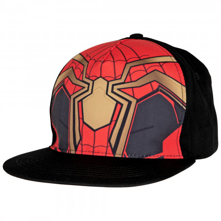 Spider-Man No Way Home Iron Spider Cosplay Suit Flat Bill Hat